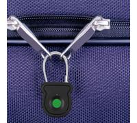 Risveglio Candado biométrico de huellas dactilares con llave USB, cerradura de seguridad resistente a la intemperie, mochila para armario al aire libre
