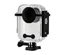 Risveglio Carcasa impermeable de 45 m para Osmo para cámara 360, estuche de buceo de lente óptica transparente con botones de silicona suave