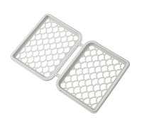 Risveglio Cesta pequeña de silicona para lavavajillas, caja de almacenamiento segura con hebillas, organizador de alta temperatura, estante superior, color blanco