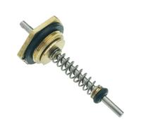 Risveglio Conector de manguito de válvula de cobre para caldera de gas y calentador de agua, collar de conexión de entrada negro dorado de 14 mm