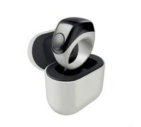 Risveglio Contador de anillos inteligente con 3 soportes reemplazables, IP67 resistente al agua, rosario digital Fitness, ajustable 18-22 mm (gris)