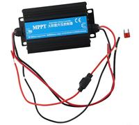 Risveglio Controlador de carga solar MPPT 24-72V 300W para regulador de impulso con pantalla digital Hogar Jardín Sistemas de energía alternativos Negro CTK300-II