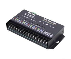 Risveglio Controlador LED programable de 60 A y 12 canales DC5 24 V para tiras monocromáticas RGB, regulador de intensidad USB DIY 5A Ch