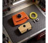 Risveglio Cubierta de filtro de aire con elemento de filtro para motosierra Stihl MS193T MS193TC MS194T, pieza de repuesto 1137 140 1903, kit de carcasa de plástico naranja