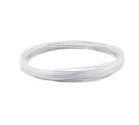 Risveglio Cuerda de ratán de plástico blanco de 30 m de ancho, 2,5 cm de ancho, para reparación de sofá, muebles de mimbre y tejido de cestas