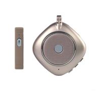 Risveglio Dispositivo traductor de inteligencia artificial, traductor de voz portátil, grabador de traducción bidireccional en tiempo real con micrófono de altavoz para viajes y negocios (dorado)