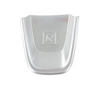 Risveglio Embellecedor de marco de volante para XC40 2019-2020, aspecto de fibra de carbono, decoración interior ABS para anillo, color plateado