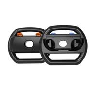 Risveglio Empuñaduras de ABS para volante de Nintendo Switch para Joy-Con, ergonómicas y antideslizantes, asas de volante de carreras, juegos de kart, paquete de 2 unidades, color negro para rojo y