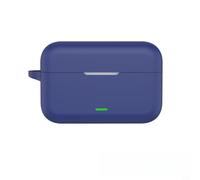 Risveglio Funda de silicona para Realme Buds T500 para Pro, funda protectora antiarañazos con carcasa para auriculares, color blanco (azul oscuro)