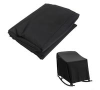 Risveglio Funda para silla mecedora al aire libre 420D para resistente Oxford impermeable jardín para protector de asiento con correas 70 x 97 x 99 cm (gris)