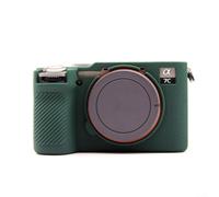 Risveglio Funda protectora de silicona para Sony A7CII A7CR sin espejo, carcasa suave que absorbe los golpes, resistente al polvo para un diseño delgado, Green, mate