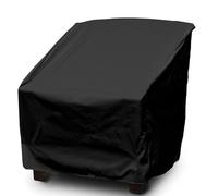 Risveglio Funda protectora impermeable para silla de jardín para todas las estaciones, poliéster 190T, para exteriores, apilables, mesas, parrilla, resistente a las heladas, color negro para grandes