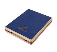 Risveglio Gecko Cajon Tambor con resonancia de cuerda de guitarra, percusión manual de madera de abedul y sapele, tambor de caja de viaje con bolsa de transporte, músicos, azul (PAD3)