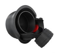 Risveglio Gorra protectora única para enganche de remolque para casco y visera en plástico, color de ojos personalizado, compatible con enganche estándar, negro (rojo)