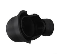 Risveglio Gorra protectora única para enganche de remolque para casco y visera en plástico, color de ojos personalizado, compatible con enganche estándar, negro (negro)