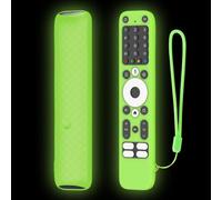 Risveglio Homatics Box R Plus - Carcasa de silicona ligera a prueba de golpes, mando a distancia por voz, funda protectora antideslizante con cordón, piel en blanco (verde noche)