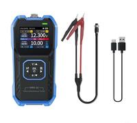 Risveglio HRM-10 Medidor de resistencia interna, 0-100V DC 0-200Ω Probador de batería con pantalla TFT a color, sonda Kelvin de 4 cables, exportación de datos a través de tipo C para clasificación de