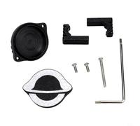 Risveglio Impermeable para AirTag para bicicleta para soporte de montaje de asiento ABS antirrobo Localizador titular ciclismo para rojo (plata)