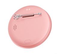 Risveglio Insignia electrónica ABS de 1.85 pulgadas, etiqueta de nombre LED compatible con imagen/video/GIF para identificación de trabajo de fanáticos del anime (rosa)