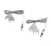 Risveglio Juego de 2 cables de cuerpo de esgrima, alambre transparente y de aluminio con núcleo de cobre, 50 cm de longitud para entrenamiento y competencia