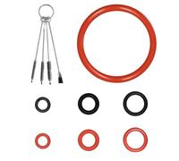 Risveglio Juego de 30 juntas tóricas de silicona con cepillo de limpieza 4 en 1 para Saeco Spidem para Gaggia totalmente automática, accesorios de mantenimiento de cafeteras