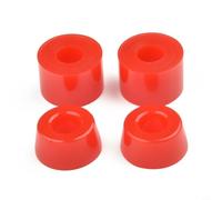 Risveglio Juego de 4 piezas de repuesto para copas pivotantes de monopatín, kit de bujes de poliuretano para camión con almohadillas cónicas y cilíndricas, amarillo 85A (rojo 95A)