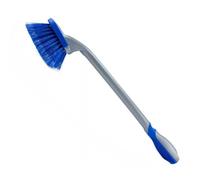 Risveglio Juego de cepillos azules de mango largo para ruedas de coche, herramienta de limpieza de neumáticos y llantas de 45 cm con cerdas suaves para acceso a zonas de difícil acceso, 3 piezas