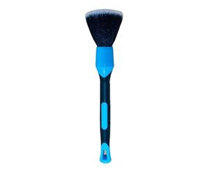 Risveglio Juego de cepillos azules para detalles de coche, para herramientas de limpieza interior de automóviles, rejillas de ventilación y zonas de difícil acceso