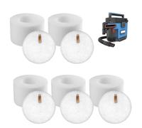 Risveglio Juego de filtros de esponja compatibles con aspiradoras portátiles MessMaster VS100 VS101 VS100C en seco y húmedo, espuma lavable de alta densidad para piezas de repuesto (paquete de 5)