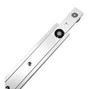 Risveglio Juego de rieles de inglete de aleación de aluminio y barra deslizante, sierra de mesa, carpintería, ranura en T, accesorio de plantilla de 600 mm con barra de 300 mm o 450 mm, color plateado