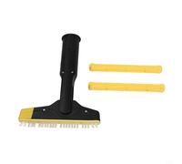 Risveglio Kit de cepillo de lechada XXL para limpiadores de vapor Karcher SC1 SC5, cabezal de cepillo de repuesto grande con junta flexible para limpieza profunda de azulejos y cemento, juego de 3