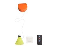 Risveglio Kit de entrenamiento de bádminton para interiores con control remoto y cuerda elástica, dispositivo de autoestudio montado en la pared para entrenamiento de habilidad individual y fitness