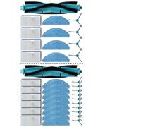 Risveglio Kit de paños de repuesto para cepillo lateral principal para MEDION X41 SW X41 SW+ X42 SW+ MD 11916 MD 14841 MD 12034 para aspiradora