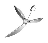Risveglio Kit limpiador de cenizas para servicio de 22-12 pulgadas para parrillas Weber Kettle, sistema de limpieza de un solo toque, modelos Master-Touch, instalar parte plateada