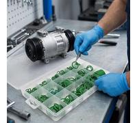 Risveglio Kit surtido de 530 piezas de nitrilo O-for Ring, 18 tamaños | Juntas de sellado para compresor de CA de coche, para líneas de combustible, fontanería, electrónica y maquinaria