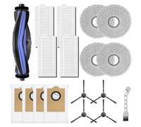 Risveglio Kits para LEFANT para Gen2 para Gen1 para aspiradora robot M3 con cepillo principal de repuesto, cepillo lateral, filtro, paño de fregona, bolsa de polvo (A)