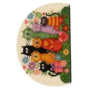 Risveglio Lindo felpudo de entrada de gato, antideslizante, de algodón, resistente a la suciedad, fácil de limpiar, para interiores y exteriores, para el hogar, cocina, patio, 40 x 60 cm