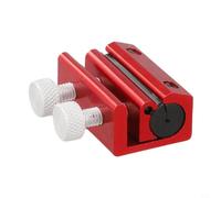 Risveglio Lubricador de cable de aluminio con tornillos giratorios para acelerador de motocicleta y cables de embrague (rojo)