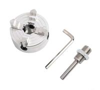 Risveglio Mandril de torno de cuatro mandíbulas Z011A, agarre interno externo de 12-65 mm de 1.8-56 mm, abrazadera manual de acero de alto carbono para torneado de madera de metal (A)