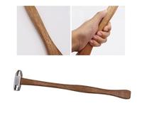 Risveglio Martillo de percusión bilateral de acero inoxidable para reparación de carrocería de coche, para golpes de chapa sin costuras con mango ergonómico de madera de haya, diseño ligero
