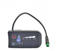 Risveglio Medidor de potencia LED de 24 V y 48 V para bicicleta eléctrica, velocímetro digital con conector de 5 pines, pantalla ABS resistente a la intemperie, monitor de nivel de batería para