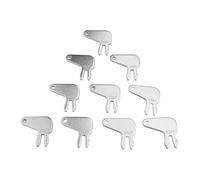 Risveglio Metal 8H-5306 - Llave maestra para maquinaria CAT y actuador de interruptor de desconexión, 10 piezas