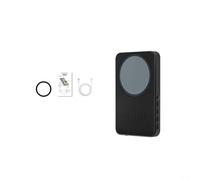 Risveglio Monitor selfie 4K con pantalla IPS de 3.97 pulgadas y luz ajustable de 3 niveles, parte trasera magnética para iPhone y vlogging en negro (negro)