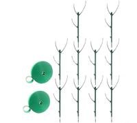 Risveglio Monstera - Estacas apilables de soporte para plantas, estacas de jardín de plástico resistente a la intemperie para plantas trepadoras en interiores y exteriores, enrejado vertical verde con
