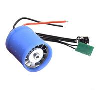 Risveglio Motor de secador de pelo sin escobillas CC 130000 RPM 7.4V/11.1V para doble voltaje, impulsor de aluminio, para compacto 31 mm, compatible con mini ventilador azul (7.4V-8.4V)