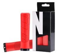Risveglio MTB Manillar Grips Single Side Lock Aleación de aluminio antideslizante para TPR Absorción de golpes para cubiertas de bicicleta 22.2mm Diámetro Verde (Rojo)