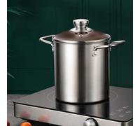 Risveglio Multiusos para freír de acero inoxidable, olla pequeña para leche con cesta de patatas fritas de tempura, verduras, utensilios de cocina
