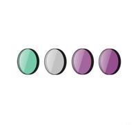 Risveglio ND CPL - Juego de filtros UV para Osmo Action 6, kit de filtros de lente de vidrio óptico con fotografía de deportes al aire libre ND8/16/32/64, negro (juego de 4 piezas)