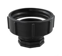 Risveglio Negro para PP IBC Adaptador S100x8 Reductor de rosca interna gruesa Agua de lluvia para uso en jardín tanque (3/4 pulgadas)