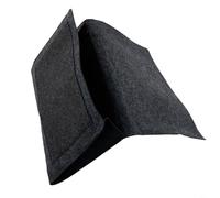 Risveglio Organizador de bolsillo de fieltro con capacidad para colgar para cama, mesa, sofá, soporta un almacenamiento eficiente de tabletas, revistas, controles remotos y cables (gris oscuro)